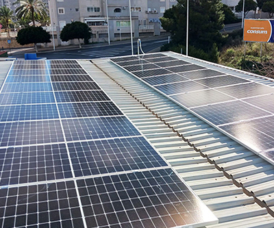 Centrale solaire sur toit en Chine