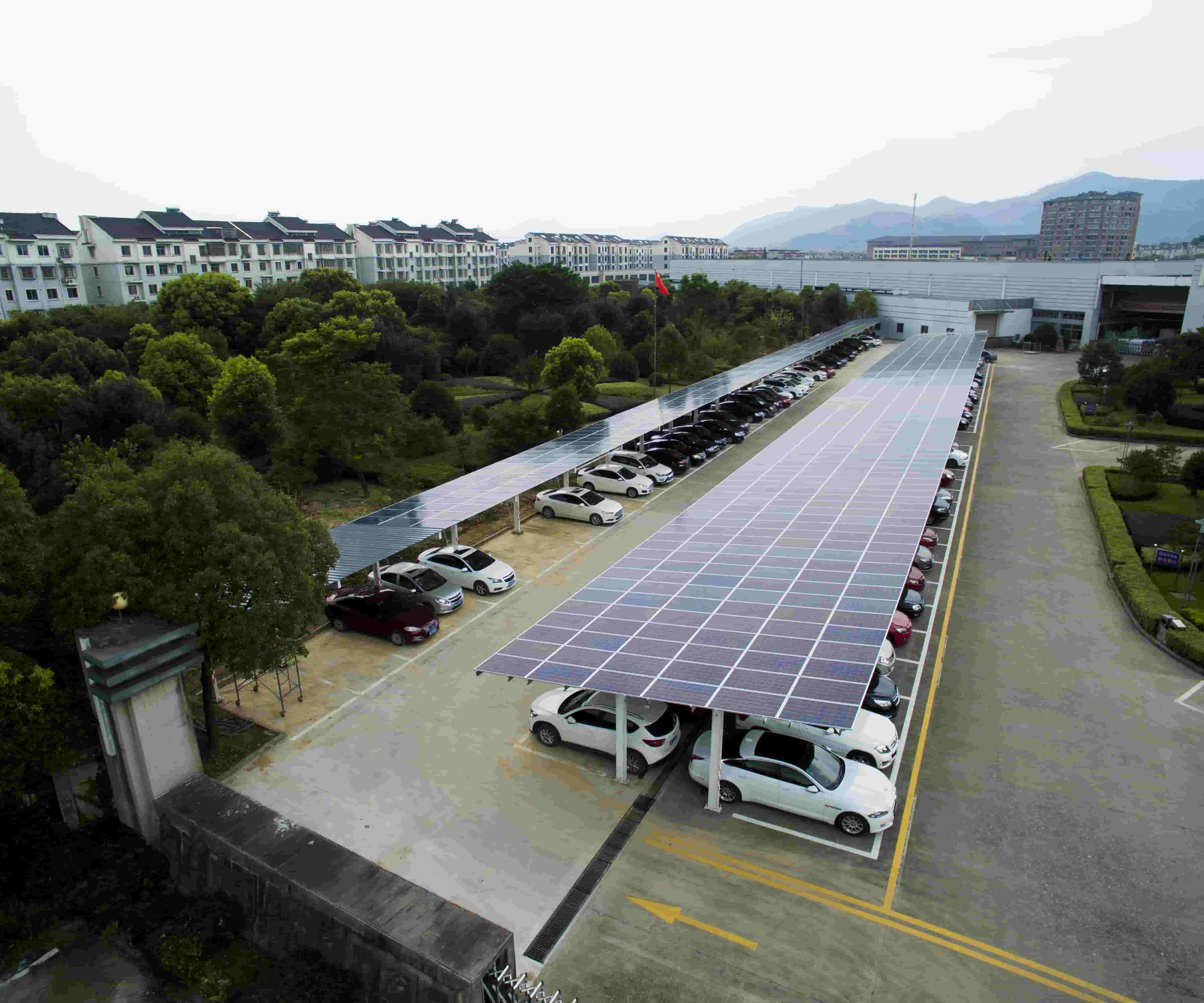 Projet de carport solaire de 34KW au Japon